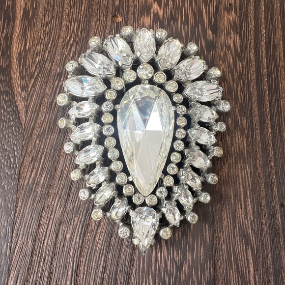 Eisenberg Jewelry - Vintage 1930’s-1940’s Eisenberg Original Clear Rhinestone Fur Clip B12